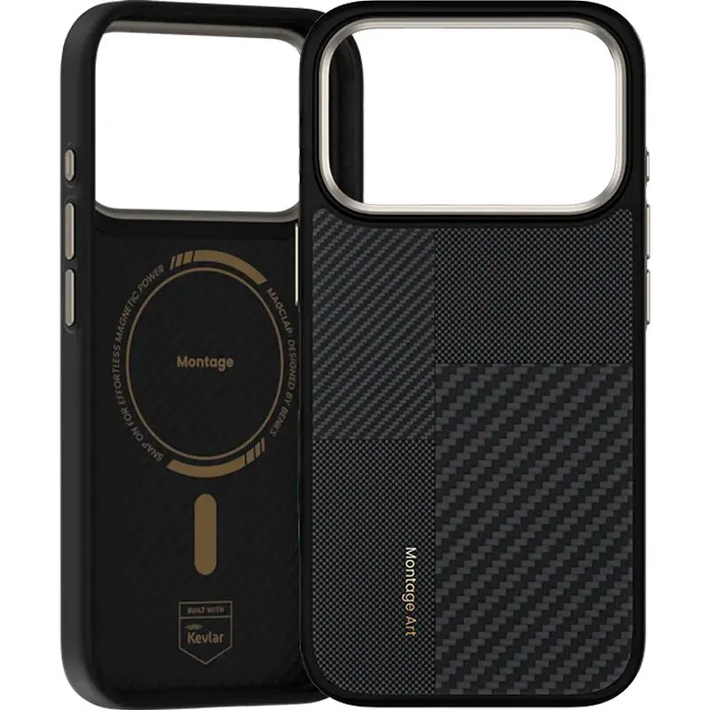 Чохол Benks Montage ArmorPro Kevlar Case 600D/1500D Magnetic для Apple iPhone 17 Pro Black [146130] - фото 2