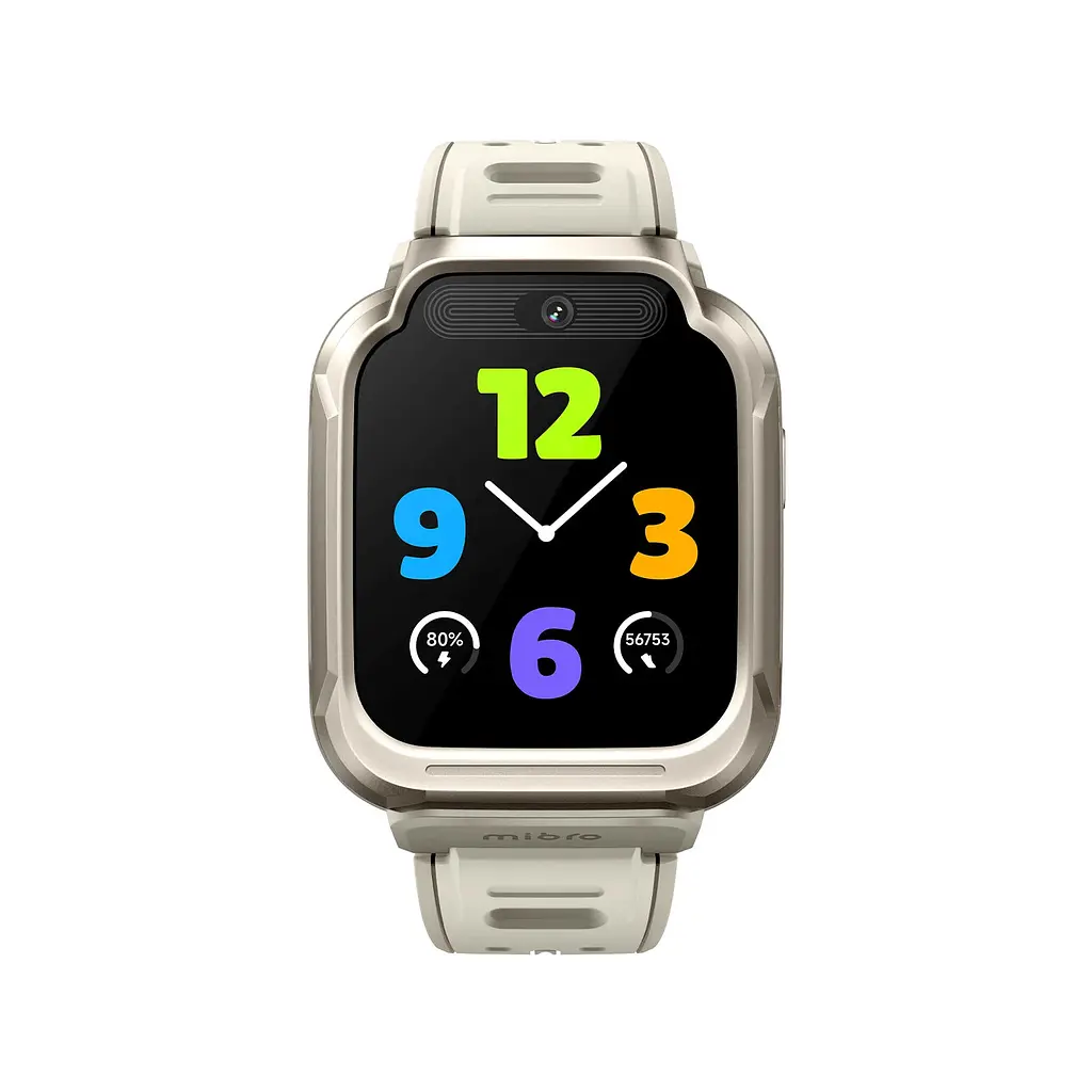 Дитячий годинник-телефон Mibro S1, 1.68", 360x390, GPS, 8MP+5MP, 900мА·рік, 2АТM, пісочно-золотий - фото 7