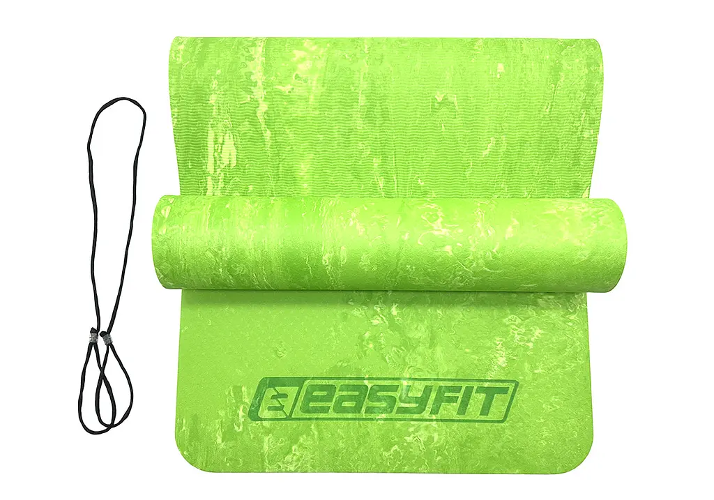 Килимок для йоги та фітнеса EasyFit PER Premium Mat 8 мм Салатовий - фото 2