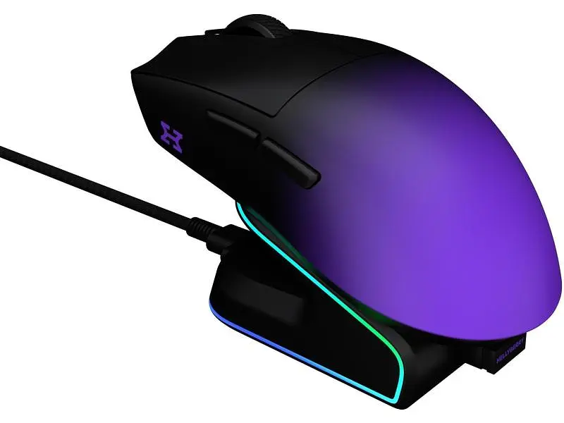 Миша Hator Hellyberry HM47 PRO Wireless Black-Violet - фото 7