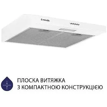 Витяжка пласка Minola HPL 604 WH - фото 8