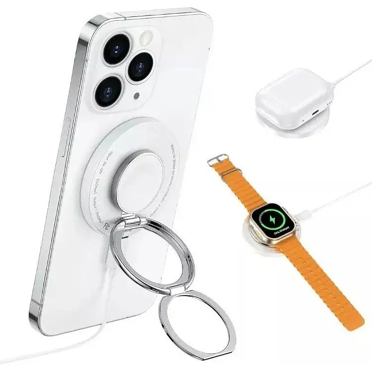 Бездротовий зарядний пристрій WiWU Wi-W027 3in1 MagSafe [112588] - фото 4