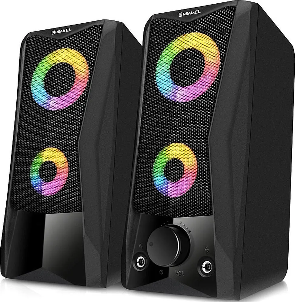 Акустична система REAL-EL S-107 USB Black (EL121100017)
