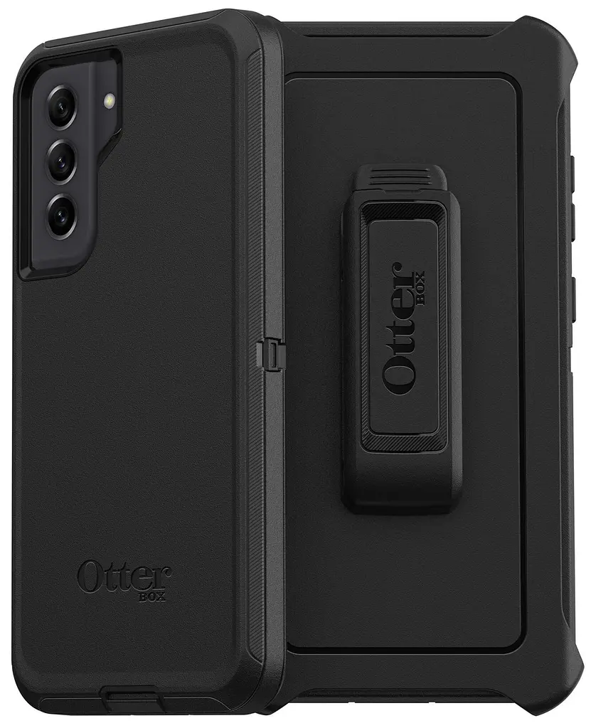 Чохол протиударний з кліпсою-підставкою OtterBox Defender Series Samsung Galaxy S21 FE (6.4") Black