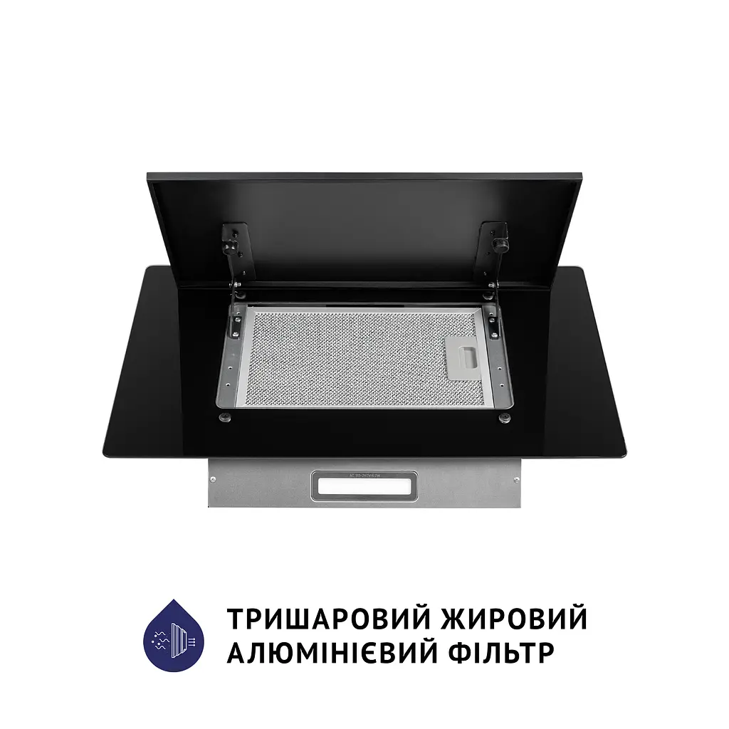 Витяжка декоративна похила MINOLA HDN 6124 BL LED - фото 8
