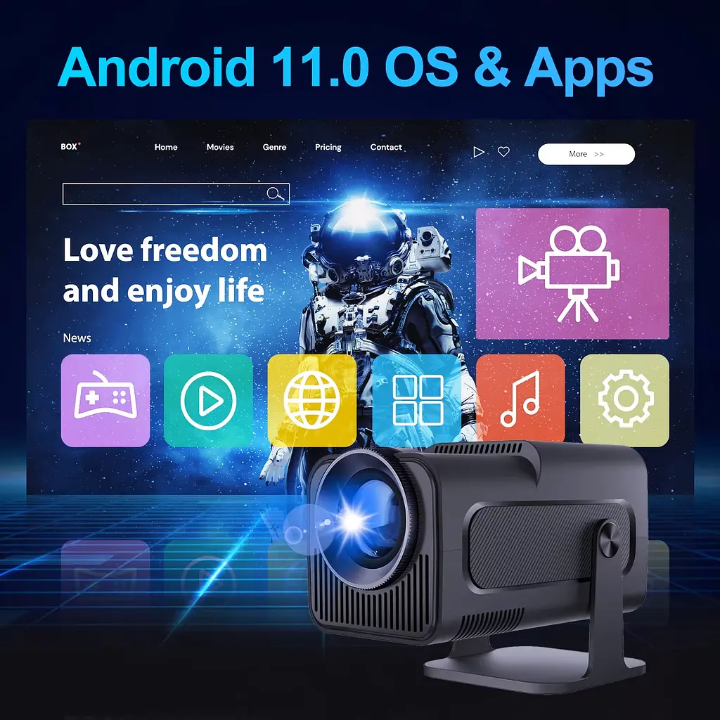 Проектор Magcubic Android 11 HY320 Allwinner H713 (чорний) - фото 5