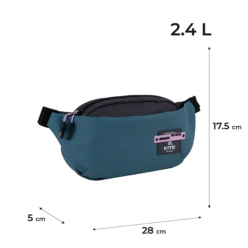 Сумка-бананка Kite Education teens 2771-2 бірюзова (K24-2771-2) - фото 2