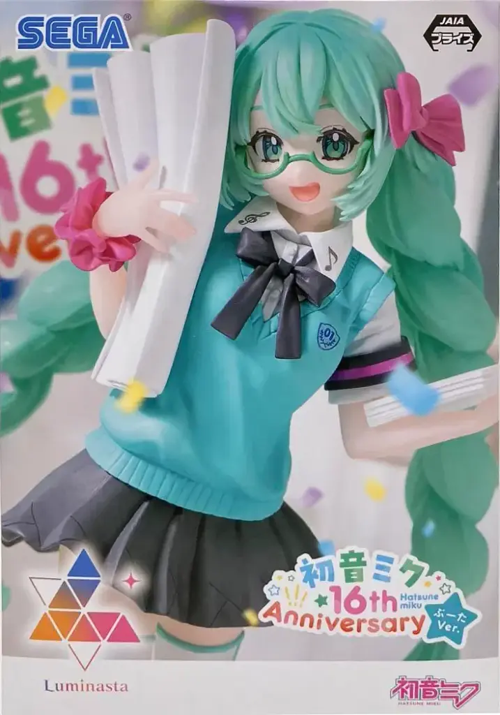Фігурка Sega Luminasta Хацуне Міку Hatsune Miku 16th Anniversary 17 см SL HM 16A - фото 4