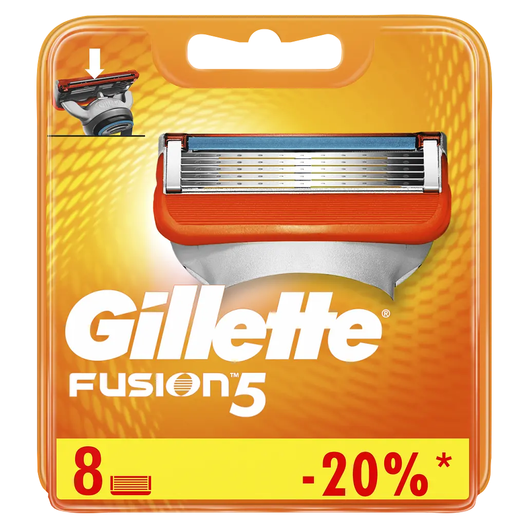 Сменные картриджи для бритья Gillette Fusion, 8 шт. - фото 2