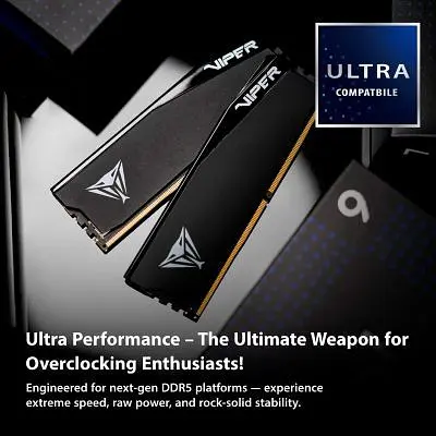 Модуль пам'яті для комп'ютера DDR5 32GB (2x16GB) 6400 MHz Viper Elite 5 Ultra RGB Patriot (VEUR532G6432K) - фото 6