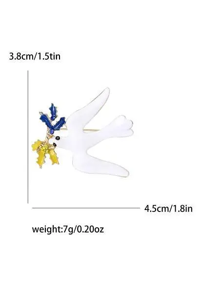 Брошь Голубь мира брошь-булавка символ Украины - фото 2