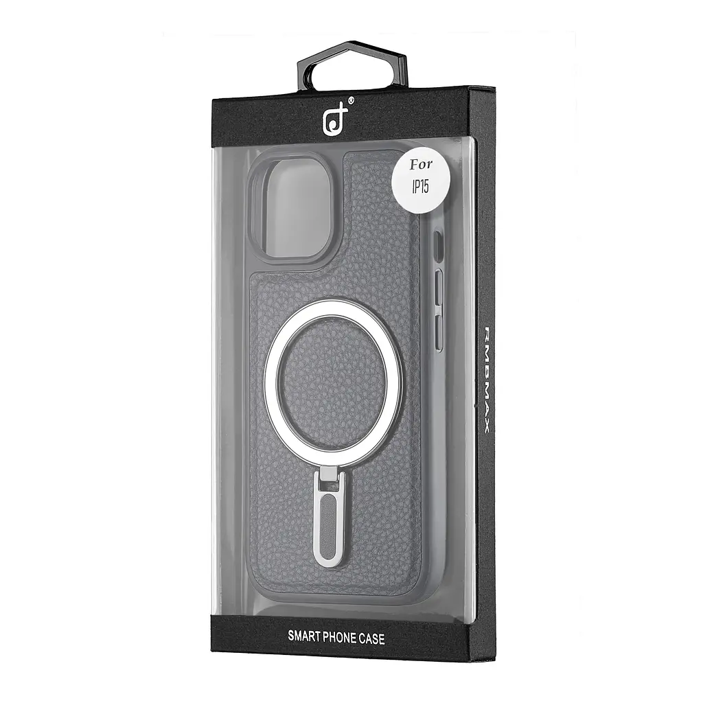 Чохол Jinduka Leather Ringo iPhone 15 Black - фото 2