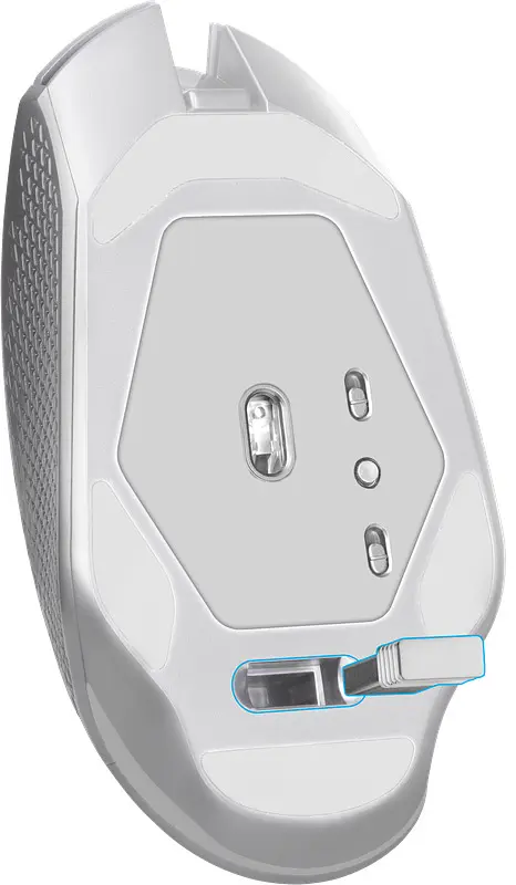 Мишка Defender Glory GM-514, ігрова, бездротова 3200dpi., 6кн., LED біла - фото 5
