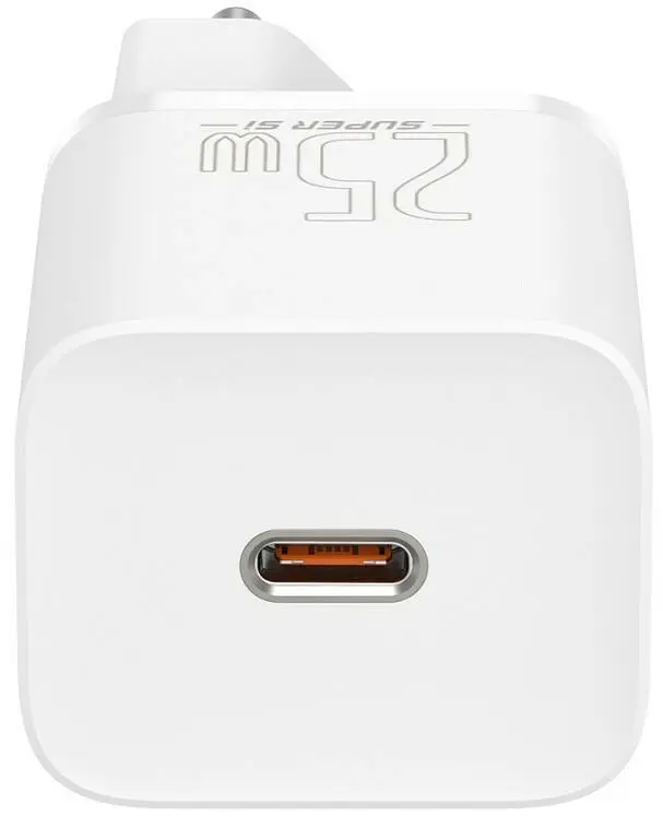 Сетевое зарядное устройство для Baseus Super Si Quick Charger 1C 25W EU CCSP020102 White - фото 4