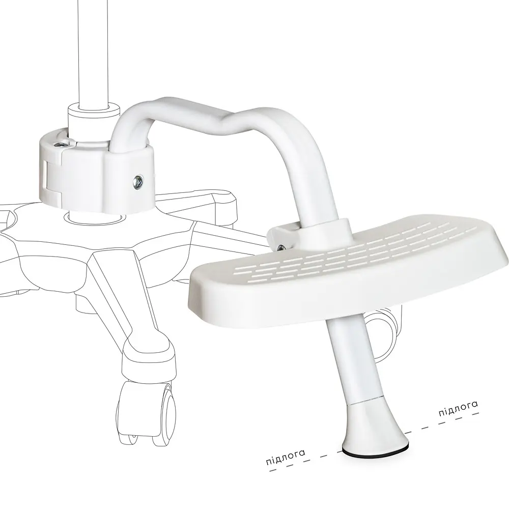Підставка для крісел Mealux BD-P4 White (арт. BD-P4 W)