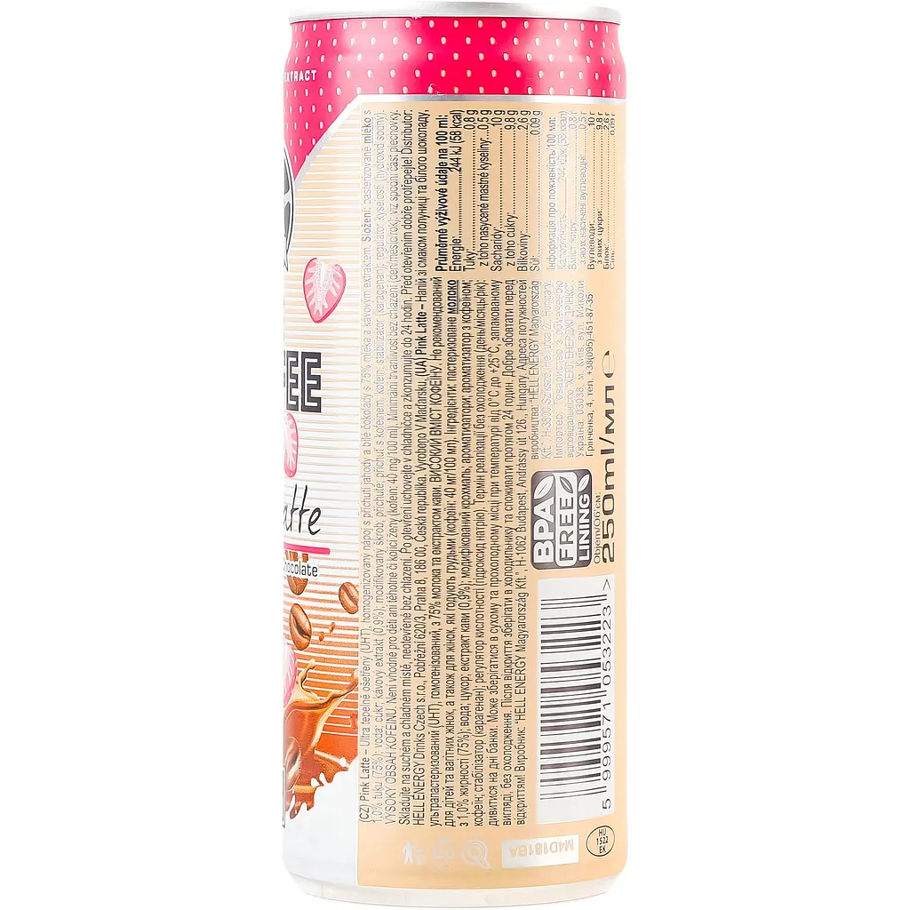 Кава холодна Hell Ice Coffee Pink Latte 250 мл - фото 4