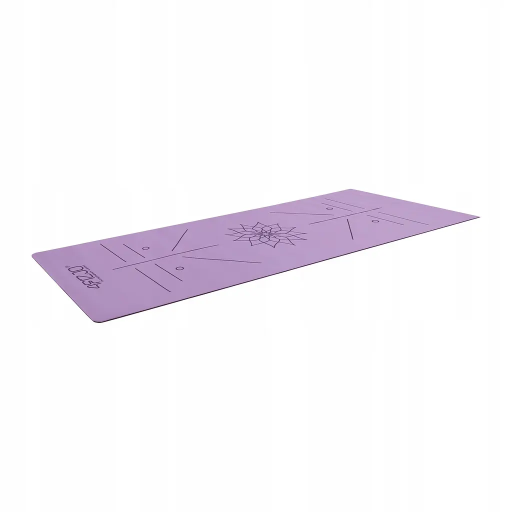 Килимок (мат) спортивний 4FIZJO PU 183 x 68 x 0.4 см для йоги та фітнесу 4FJ0589 Violet (P-5907739319548) - фото 2