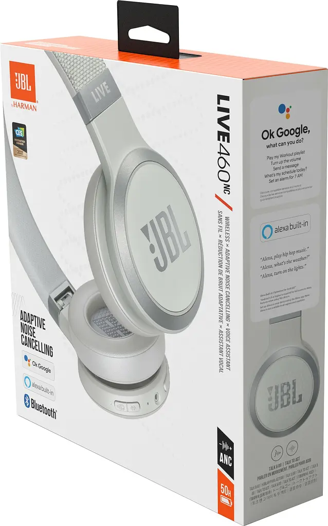 Навушники JBL LIVE 460 NC White (JBLLIVE460NCWHT) - фото 3