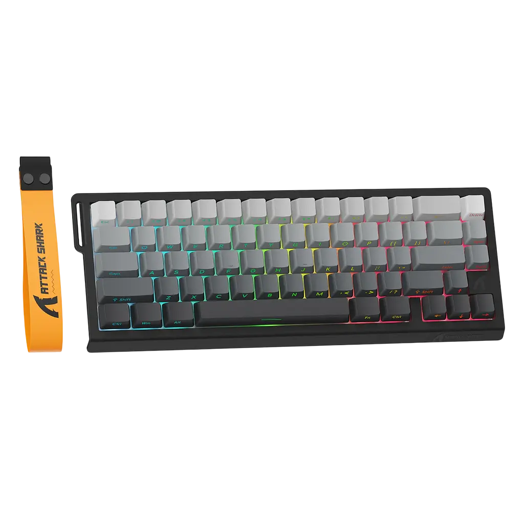 Клавіатура Attack Shark X68 HE Side Printed RGB Gradient Black - фото 2
