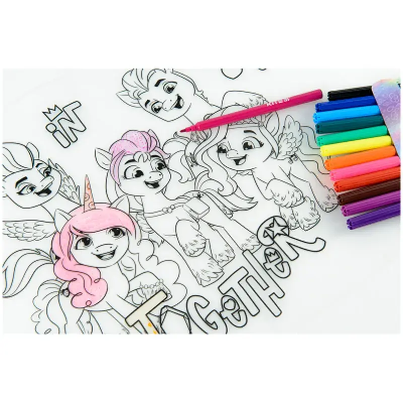 Підкладка настільна Kite силіконова розмальовка My Little Pony, 30х40см (LP22-424) - фото 9