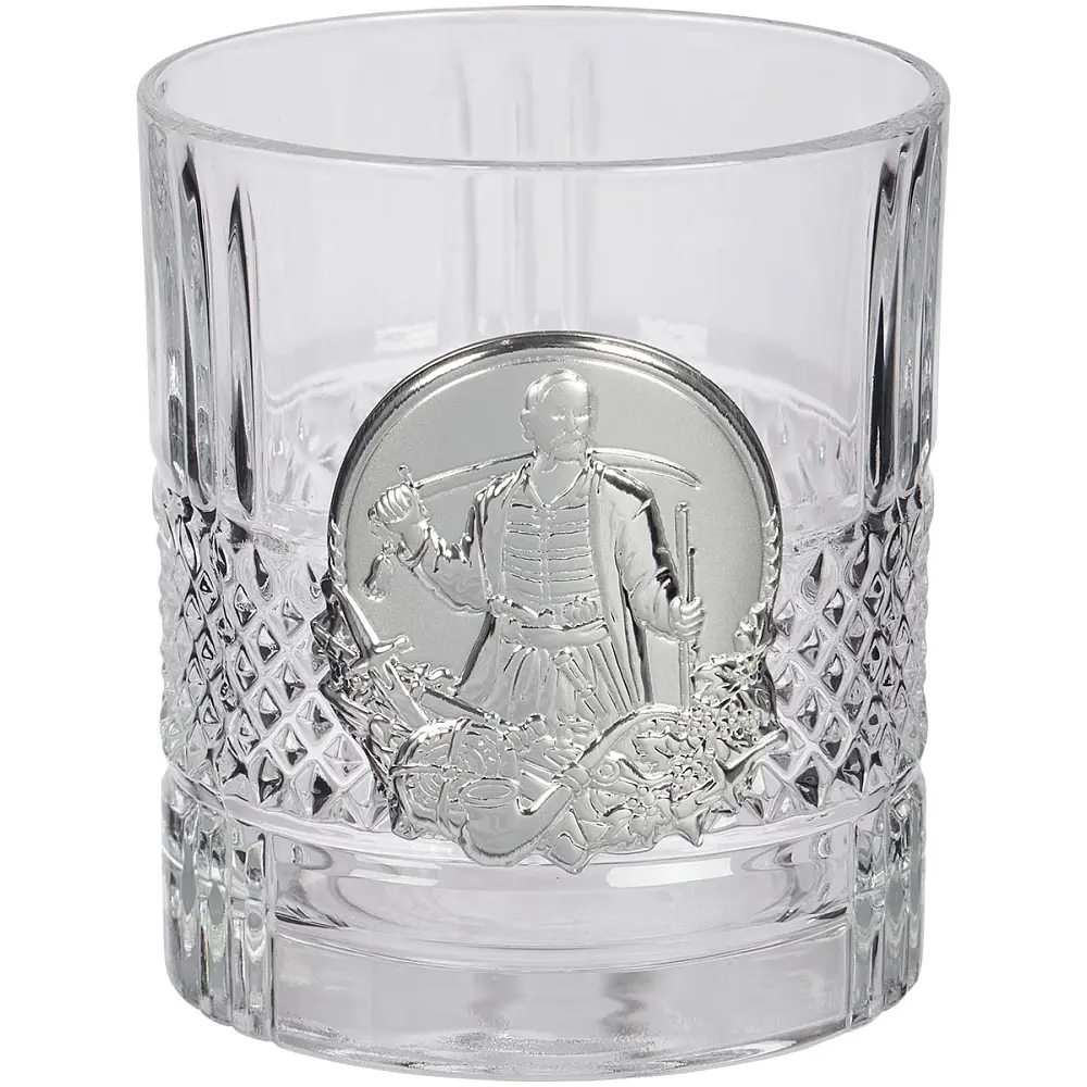 Подарочный набор стаканов Boss Crystal "Казаки" с серебряными накладками - фото 8