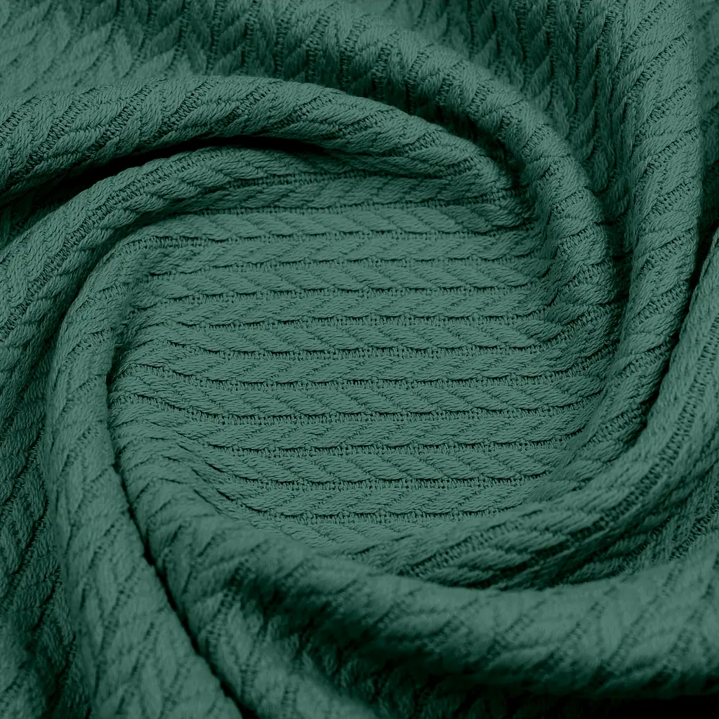 Плед-покрывало Cosas Eucalyptus Knitted Braid косичка 200х220 см эвкалипт (Blanket_59Eucalyptus_KnittedBraid_200x220) - фото 4