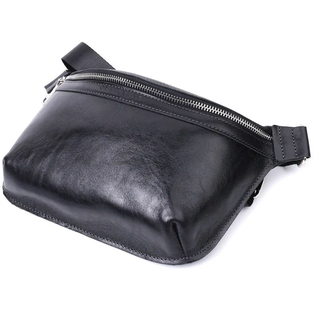 Шкіряна бананка Grande Pelle унісекс 25х15х4.5 см sum0026992 - фото 5