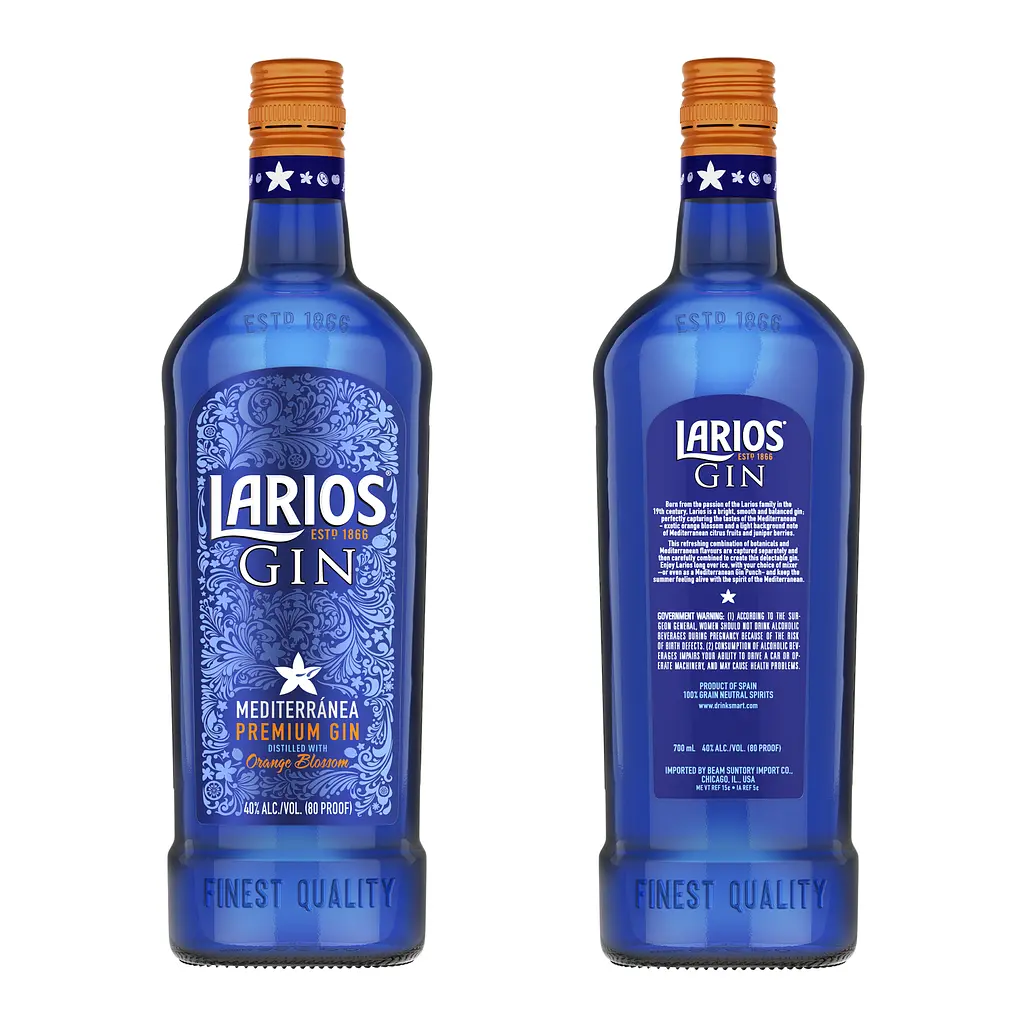 Джин Larios 12 Premium Gin, 40%, 0,7 л + келих - фото 3