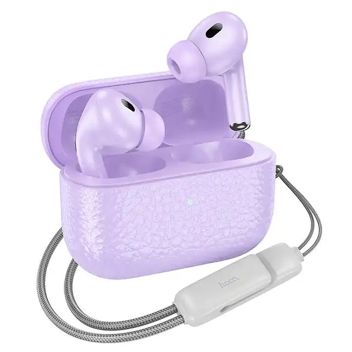 Бездротові TWS навушники Hoco EQ9, вакуумні, BT5.3, 40mAh, 300mAh, 7h, purple - фото 2