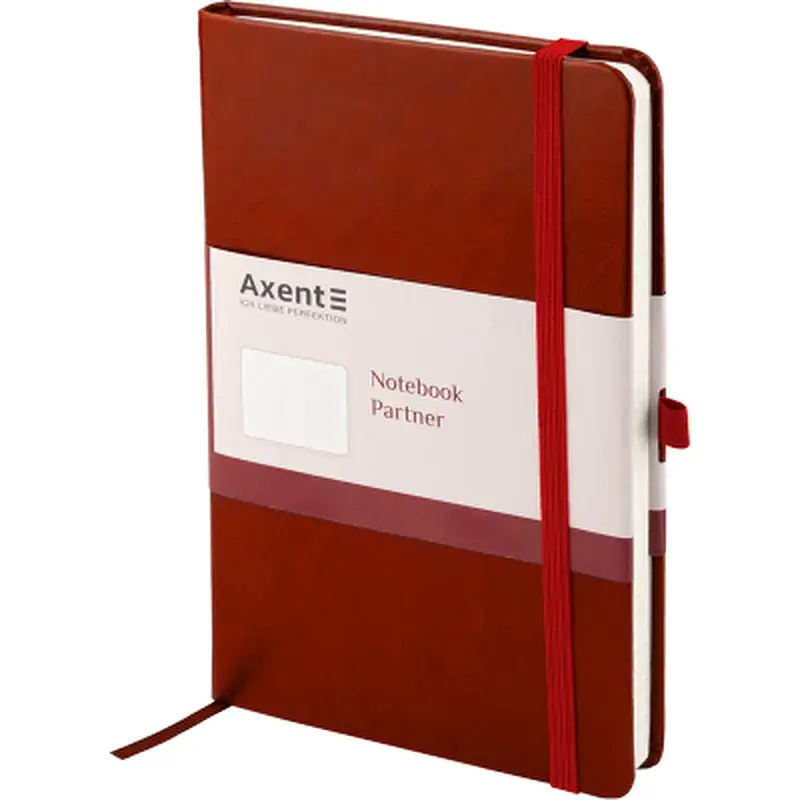 Книга записна Axent Partner Lux, 125х195 мм 96 аркушів у клітинку Бордова (8202-05-A) - фото 2