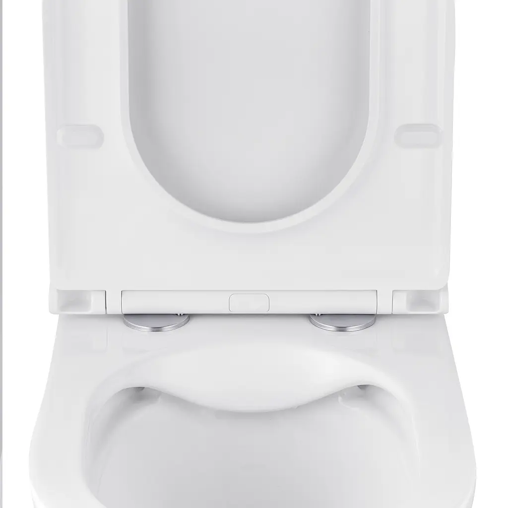Унітаз підвісний Kroner Armada WHI513636 RIMLESS безобідковий з сидінням Slim Duroplast / Soft-close / Quick relase (KA513636WHIR), Білий - фото 5