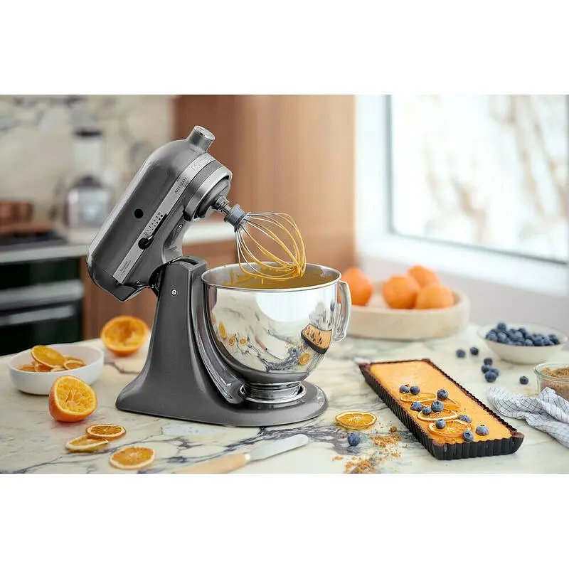 Планетарный миксер KitchenAid Artisan 4.8 л серебряный медальон (5KSM175PSEMS) - фото 5