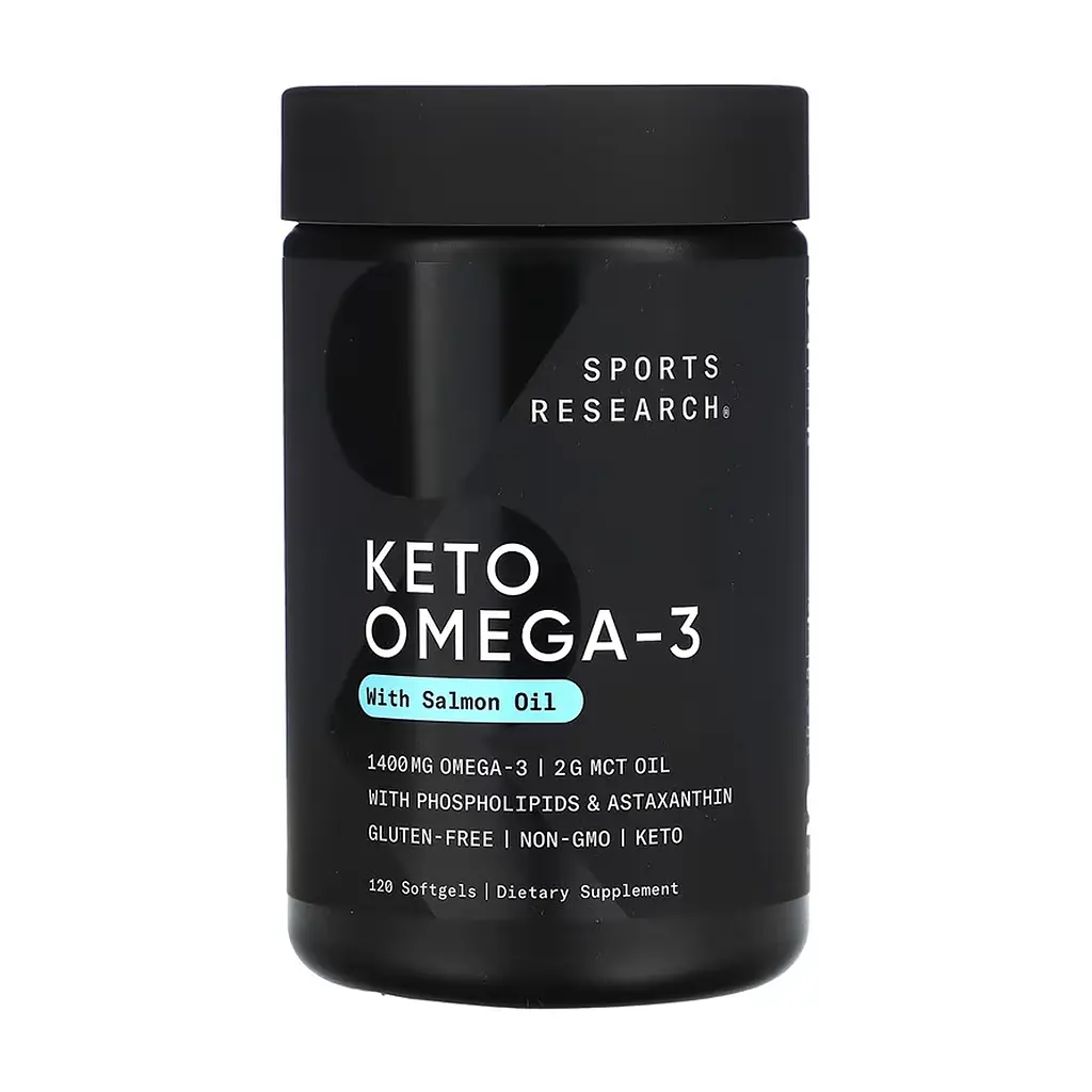 Омега-комплекс для кето-дієти Sport Research Keto Omega 1250 мг 120 softgels