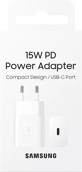Сітчасте зарядне пристрій Samsung 15W Power Adapter (w/o Cable) - Білий (EP-T1510NWEGEU) (6972211) - фото 3