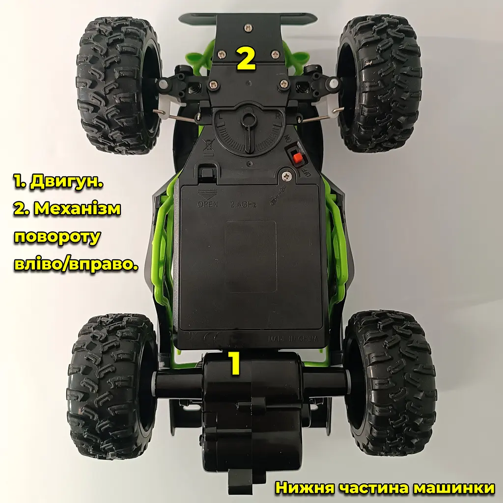 Машинка Багги с дистанционным управлением X-Craze 15+ км/ч Зеленая - фото 6