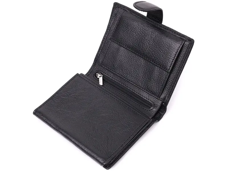 Чоловічий шкіряний гаманець ST Leather 10х13х2.5 см acs0028297 - фото 4