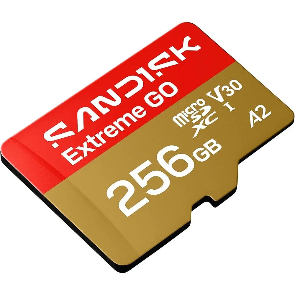 Карта пам'яті SanDisk microSDXC Extreme GO 256GB Class 10 UHS-I V30 A2 (SDSQXGN-256G-GN6MN) [174339] - фото 2