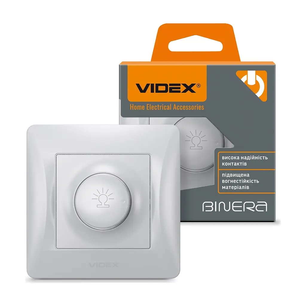 Светорегулятор Videx BINERA 600Вт сереб (VF-BNDM600-SS) - фото 4