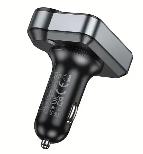 Автомобільний FM модулятор (трансмітер) Hoco E86 2хUSB Type-C PD48W + QC3.0 - фото 2