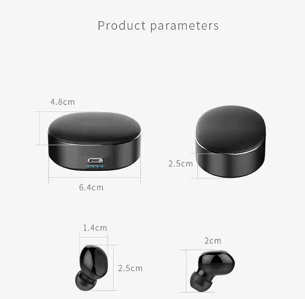 Беспроводные наушники bluetooth JEDEL B20 с зарядным кейсом 500mAh - фото 6