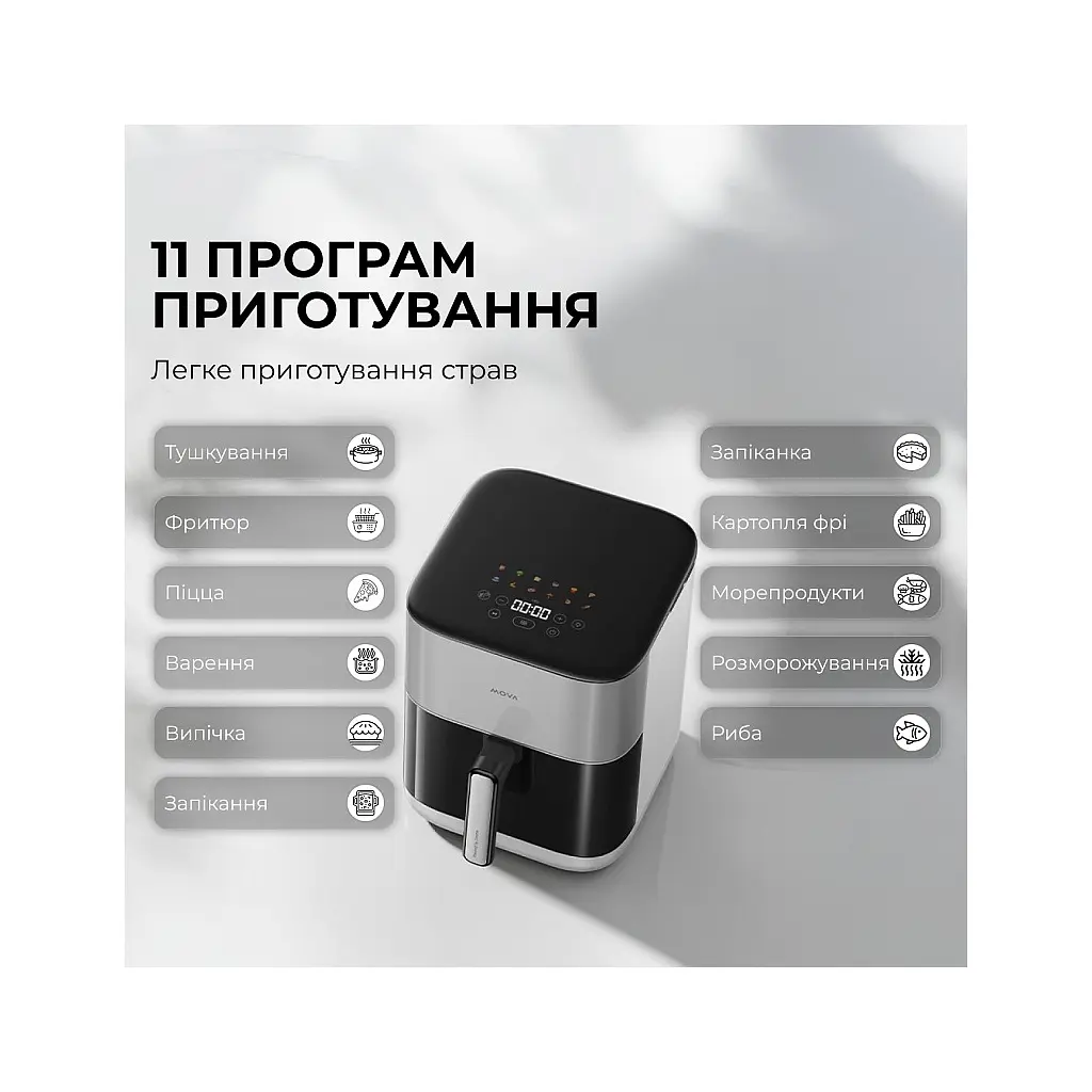 Мультипіч MOVA AeroChef FD10s Pro White (VFF12A-WH-S) - фото 4
