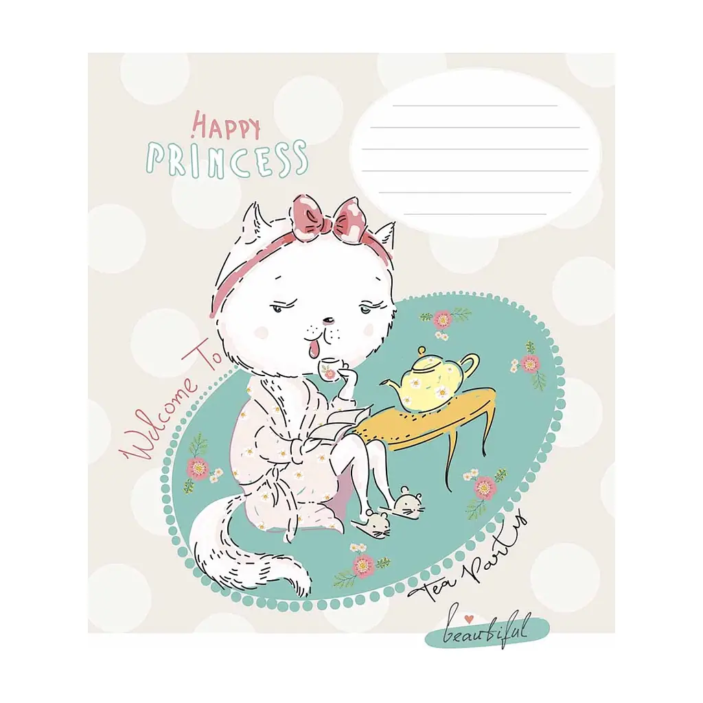 Зошит Школярик Star Happy princess 12 аркушів клітинка (012-3491K), в асортименті - фото 3