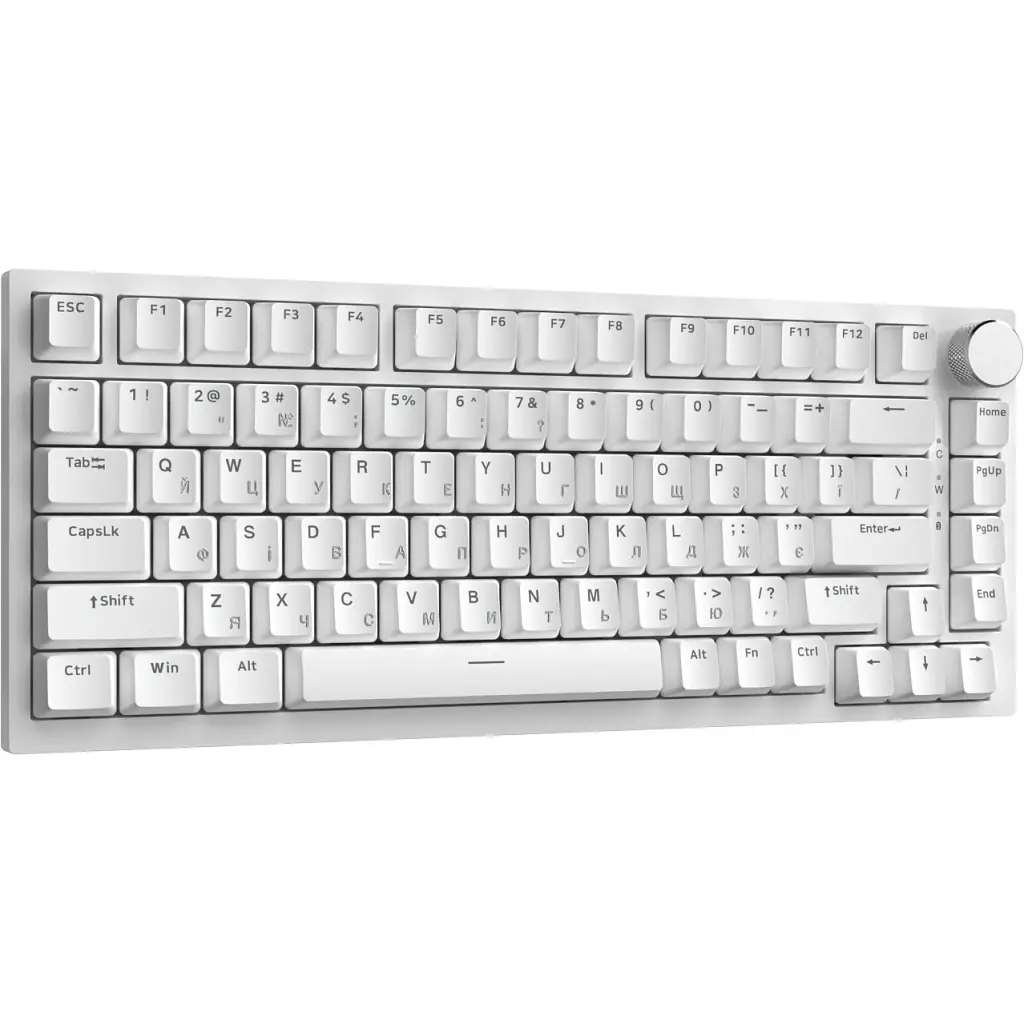 Клавіатура Ajazz AK820 Red Switch USB-C UA White (AK820-R-W) - фото 4