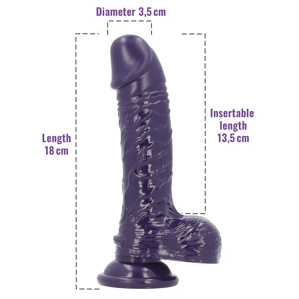 Фалоімітатор з ароматом ожини Toyz4lovers Delicious Dildo Berries, 18 см - фото 4