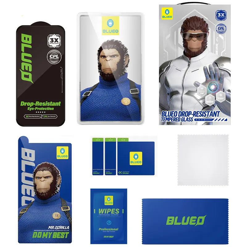 Захисне 2.5D скло Drop-Resistant для Apple iPhone 17 Pro Max Blueo teh0030792 - фото 3