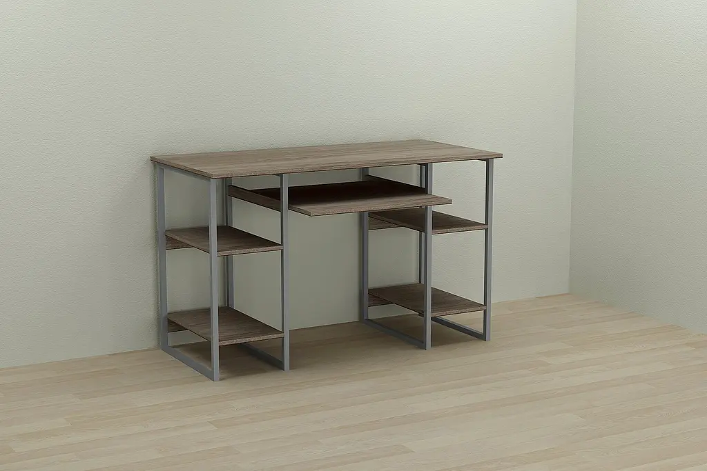 Комп'ютерний стіл Ferrum-decor Тім 75x140x70 сірий ДСП Дуб Сонома Труфель 16мм (FRD-101899) - фото 6