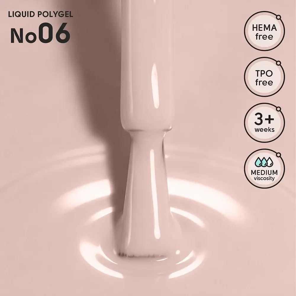 Рідкий полігель для нігтів 06 Liquid PolyGel Shelly 12 мл - фото 2