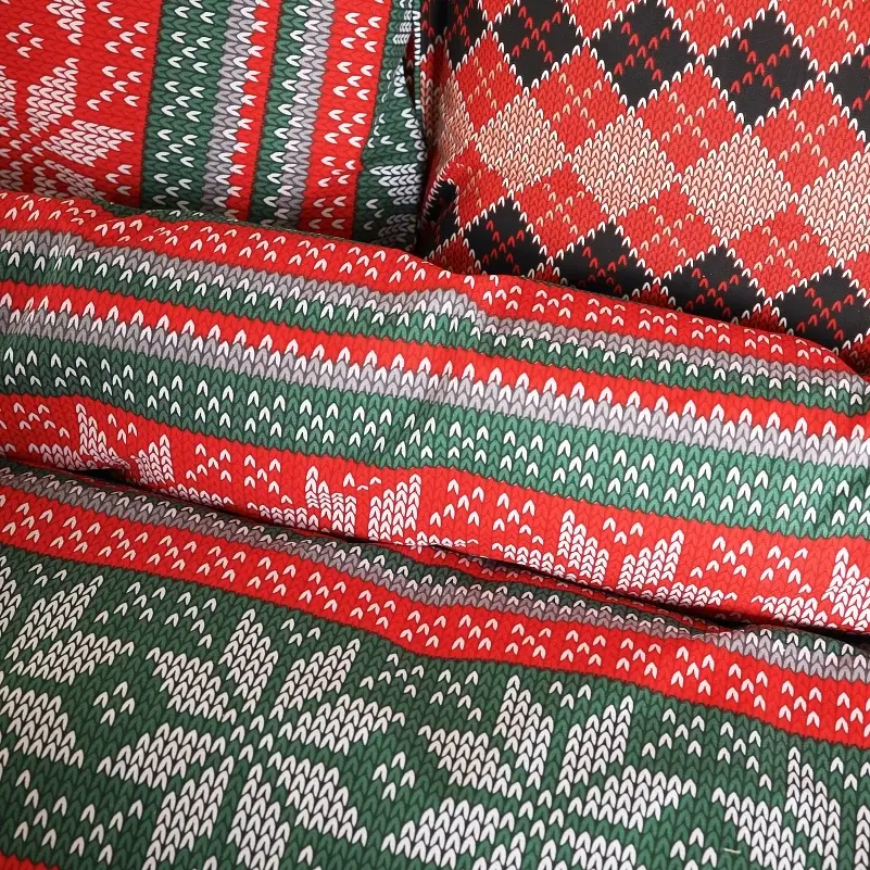 Наволочка MirSon Ranforce Elite 17-0659 Christmas 50х50 см червоно-зелена (2200009613012) - фото 5