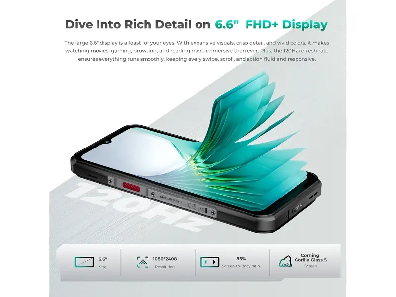 Смартфон Oukitel WP62 16/512GB Silver - фото 7