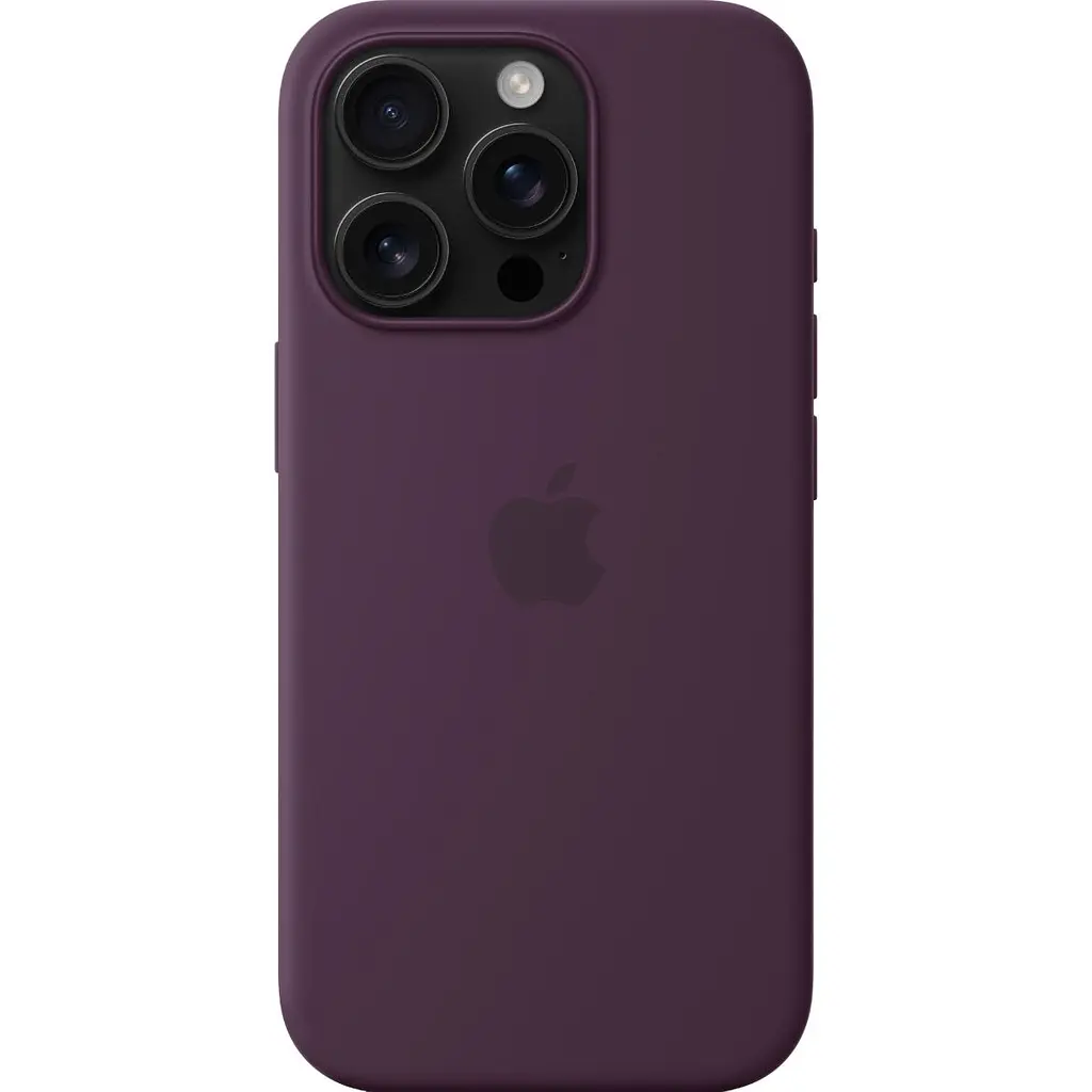 Чохол Silicone Case with MagSafe для Apple iPhone 16 Pro Plum AAA [116585] - фото 4